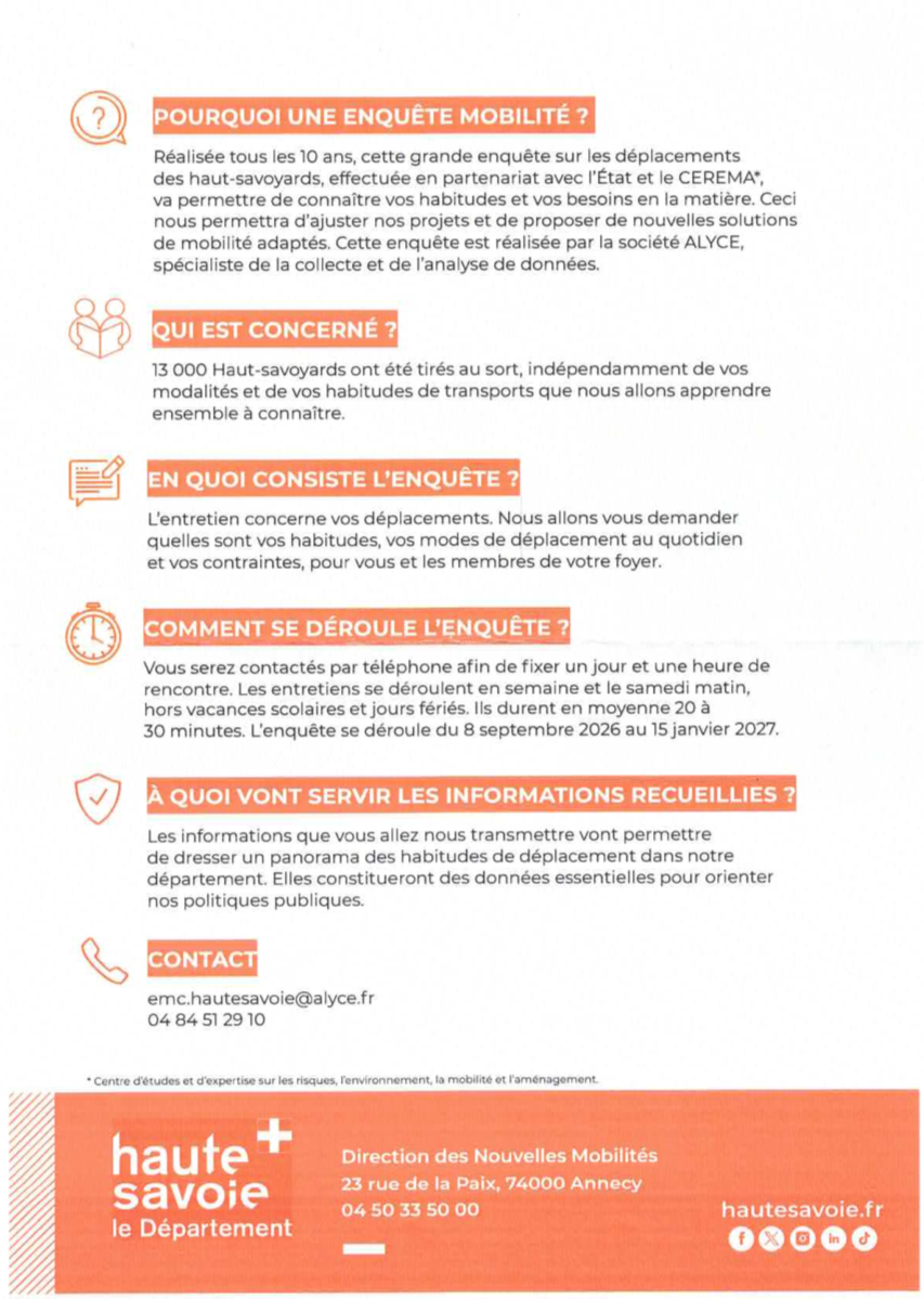 Enquête publique mobilité
